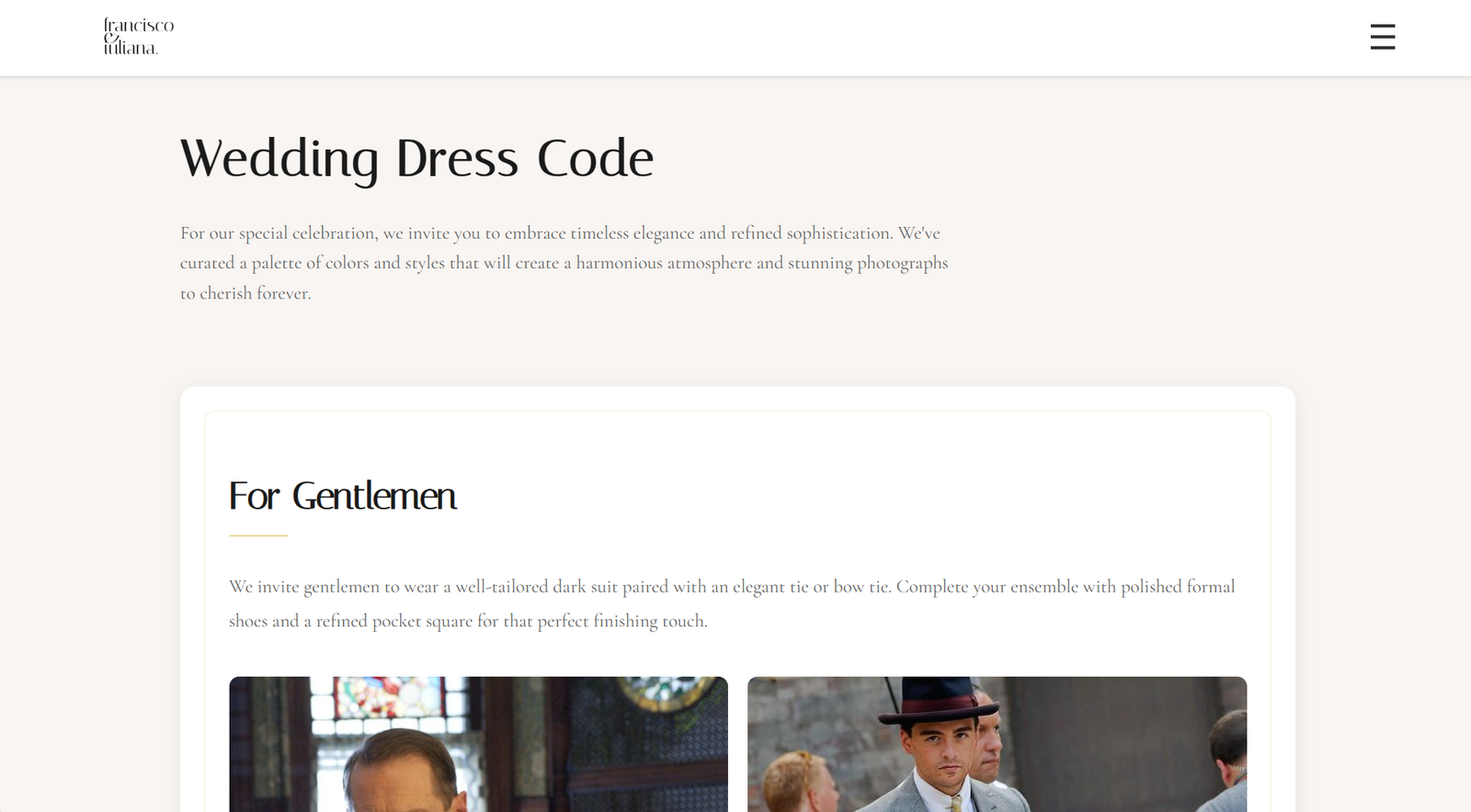 Dress code example