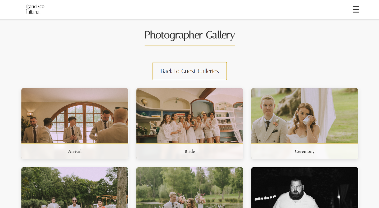 Wedding photographer galleries